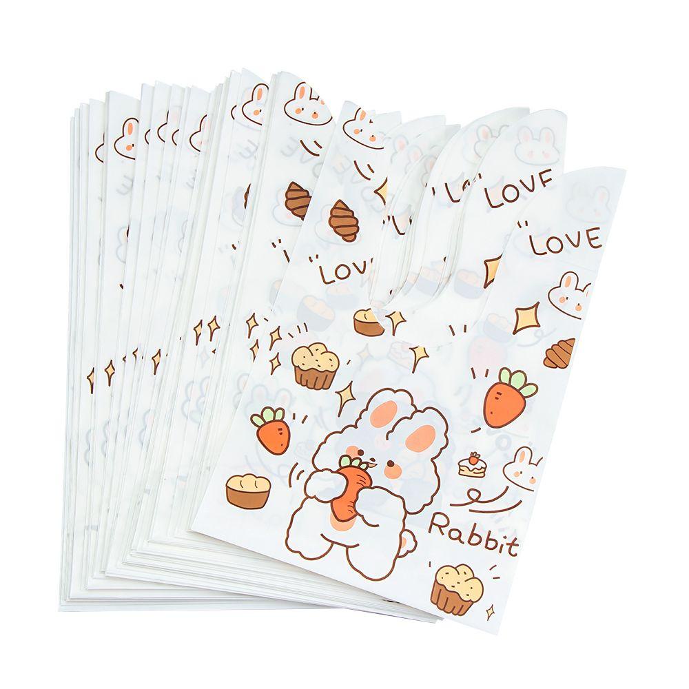 CONOPERY Bộ 50 Túi Đựng Bánh Kẹo Hình Tai Thỏ Dùng Trang Trí Giáng Sinh