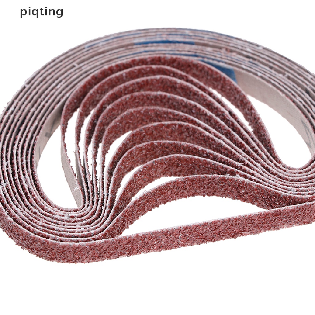 Bộ 10 đai giấy nhám cho máy mài 40/60/80/100/120/180/320 grit