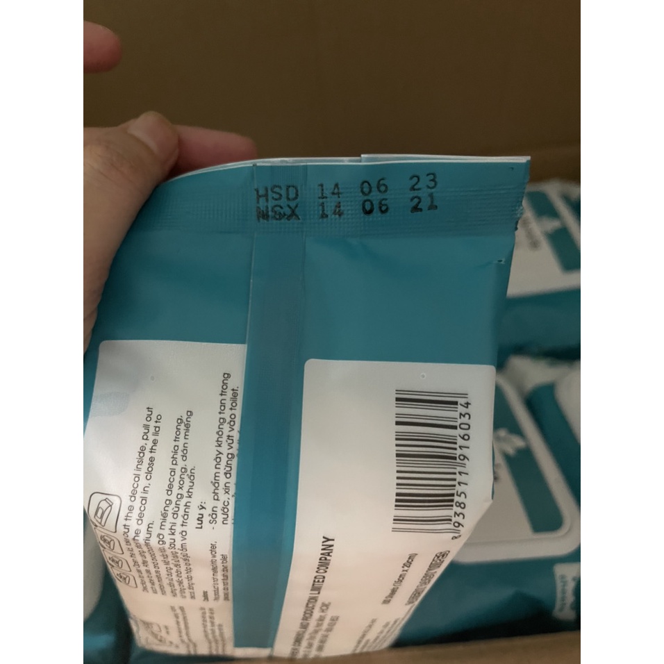 Khăn ướt không mùi Bebewin 100 tờ lớn