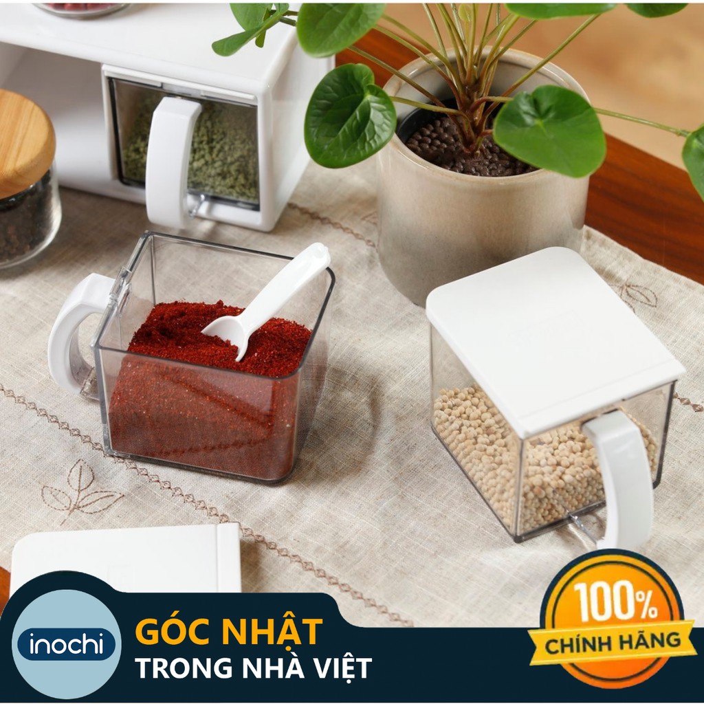 Hộp Gia Vị YoKo Nhật Bản (hộp lẻ) - Nhưa Cao Cấp Chắc Chắn Sang Trọng, Gọn Gàng, Kín, Dễ Lau Chùi