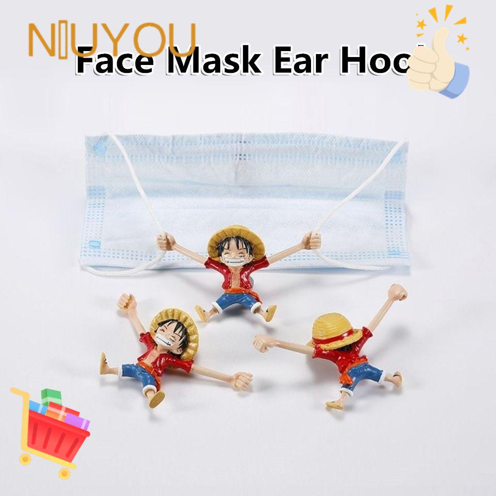 Móc đeo mở rộng khẩu trang thiết kế hình tượng hoạt hình one piece luffy đáng yêu giúp bảo vệ khuôn mặt