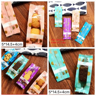 (Set 50) Túi đựng bánh dứa, bánh quy, nougat mẫu lucky