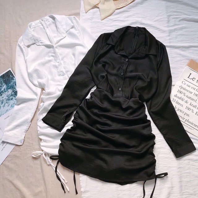 Đầm sơmi rút hông | BigBuy360 - bigbuy360.vn