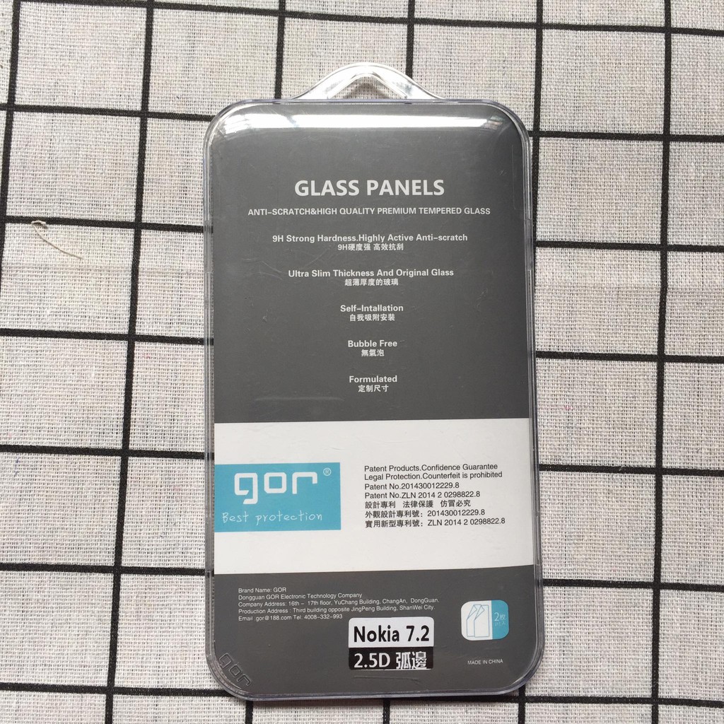 Bộ 2 kính cường lực Gor cho Nokia 7.2 chống vân tay trong suốt