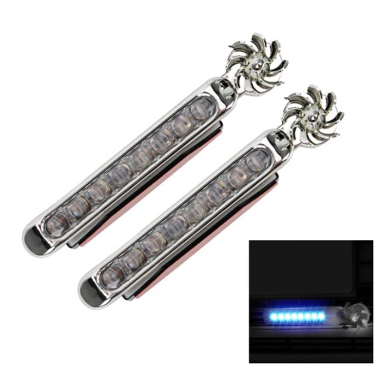 1 Đèn Led Gió Sử Dụng Năng Lượng Mặt Trời Với Quạt Xoay