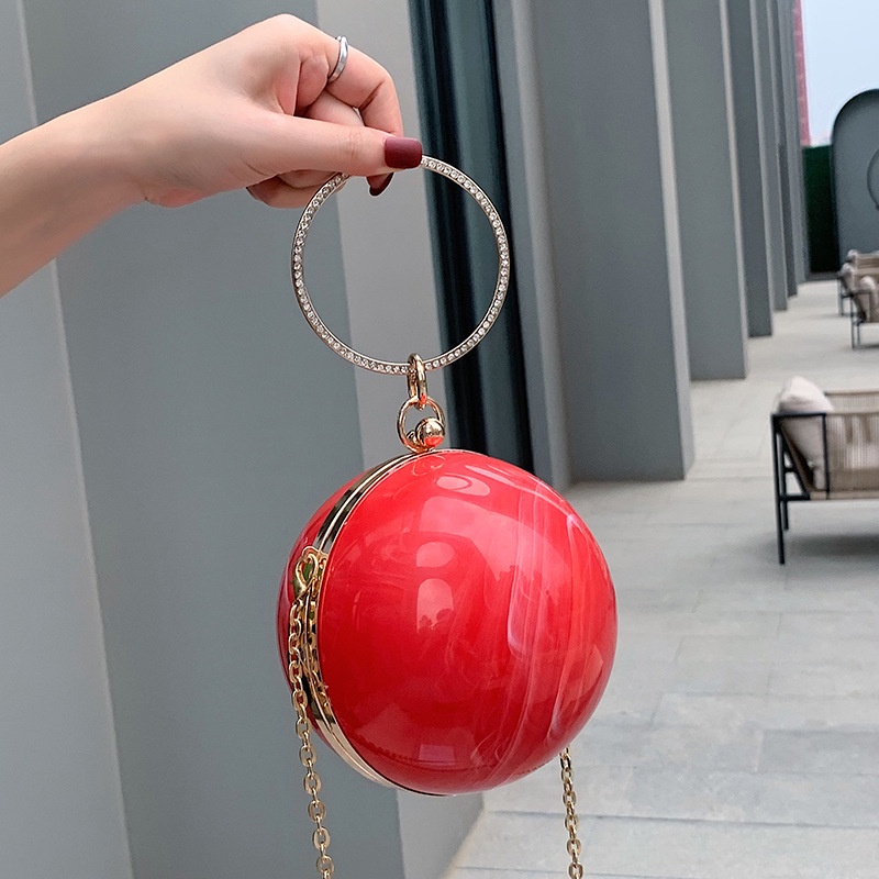 Túi xách đeo vai IELGY dạng tròn độc đáo thời trang cá tính dành cho nữ