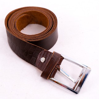 Thắt lưng nam da bò thô khóa kim trơn dah2 d0053