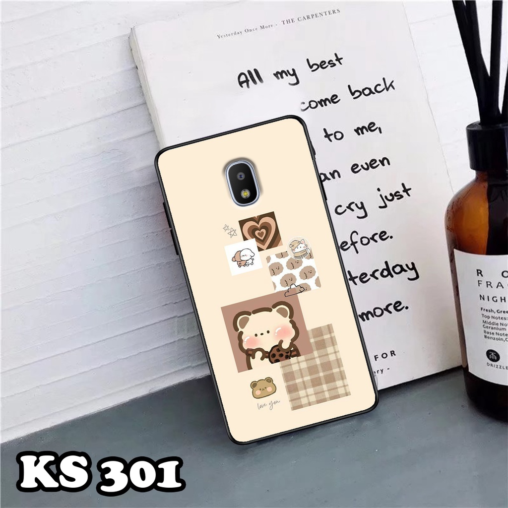 Ốp lưng Samsung J3 - J3 LTE - J3 2016 - J3 Pro - Ốp in hình Gấu&amp;Thỏ siêu xinh - Lưng nhám viền TPU chống trầy xước