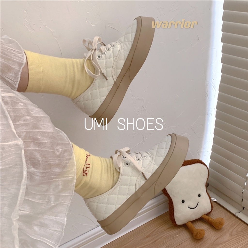 Giày thể thao nữ Ulzzang CAMEL đế bằng bánh mì basic độn đế vải canvas bata mới hot phong cách hàn quốc đẹp cá tính