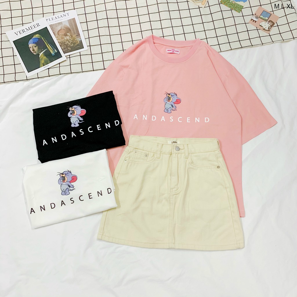 Áo thun tay lỡ  ANDASCEND  phông Unisex nam nữ tee oversize form rộng pull Ulzzang Streetwear Hàn Quốc vải mềm