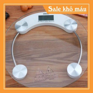 CÂN ĐIỆN TỬ CÂN SỨC KHỎE TRÒN 180 KG KÍNH CƯỜNG LỰC GIÁ RẺ CHÍNH HÃNG