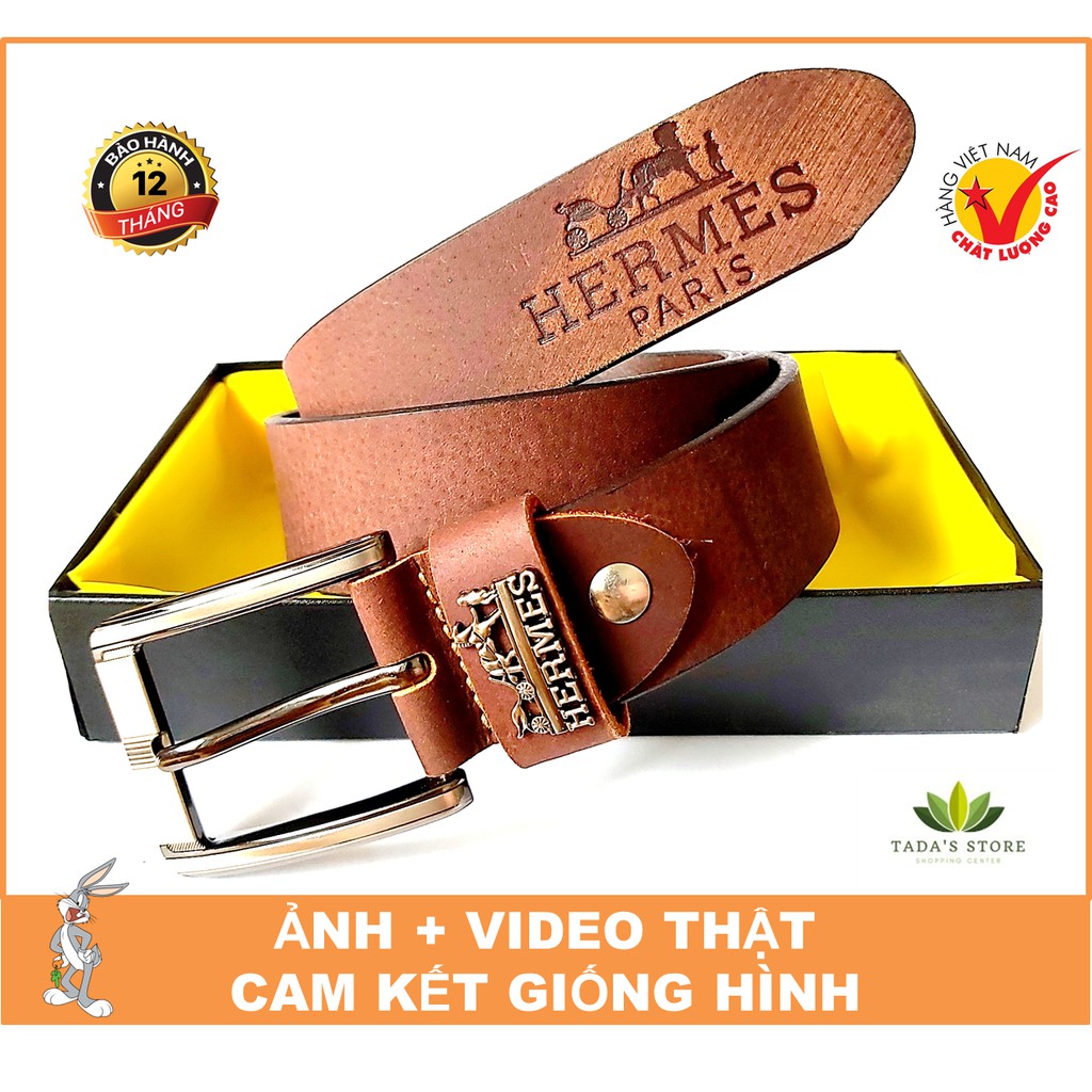 [BH 12 THÁNG] Thắt Lưng Nam Da Bò Sáp Cháy Hàng Cao Cấp Chất Lượng Bảo Hành 12 Tháng