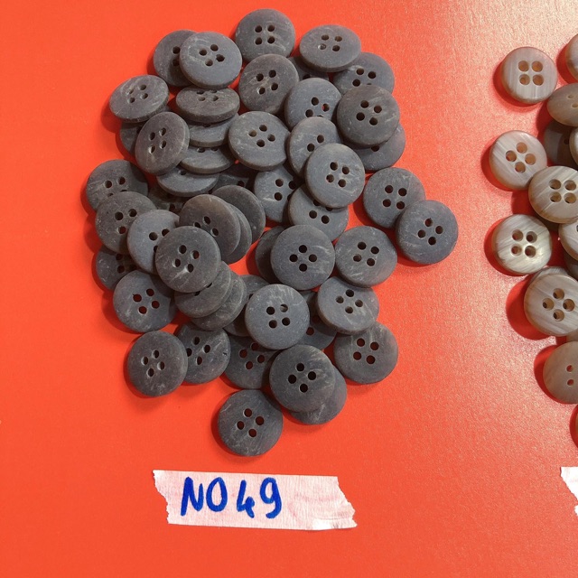 Combo 10 nút áo vân nâu size nhỏ N049-N052