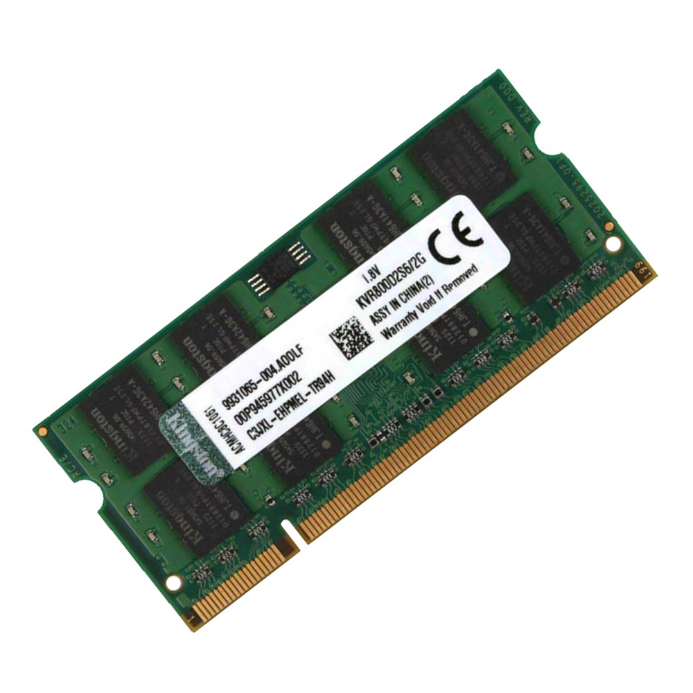 KINGSTON Bộ Nhớ RAM Laptop 2GB PC2-6400 DDR2 800Mhz 200Pin SODIMM KVR800D2S6 / 2G AD22