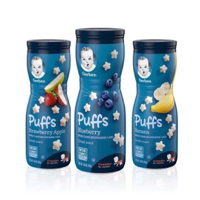 Bánh ăn dặm gerber Puffs 42g