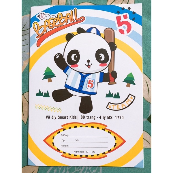 VỞ Ô LY HẢI TIẾN 80 TRANG SMART KIDS.HÀNG CAO CẤP 6 SAO.CHỐNG LOÁ MẮT