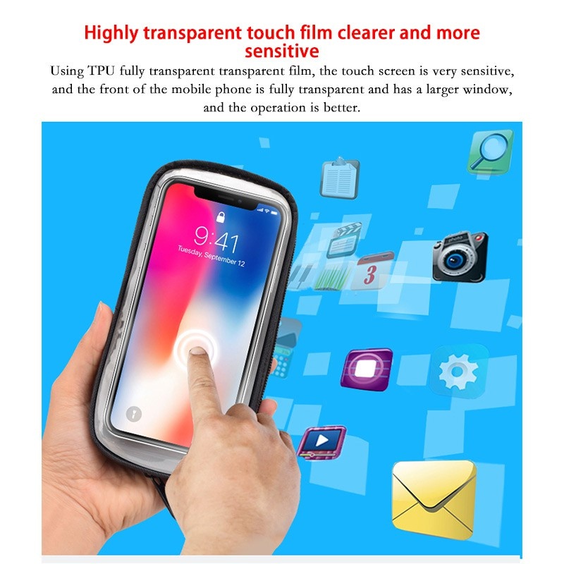 Túi đựng điện thoại di động xe đạp không thấm nước 5,7 inch