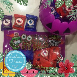 1 bịch Kẹo Dẻo Xốp Kinh Dị Con Mắt Candy Zing Eye Balls Assorted Jelly Filly Marshmallows 80g khoảng16 cái