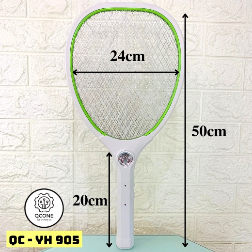 Vợt bắt muỗi bằng điện Qcone YH905 tích hợp đèn led thu hút muỗi với thiết kế cải tiến