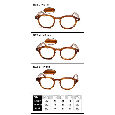 Mắt Kính Gọng Tròn Acetate Johnny Depp Lemtosh Chất Lượng Cao