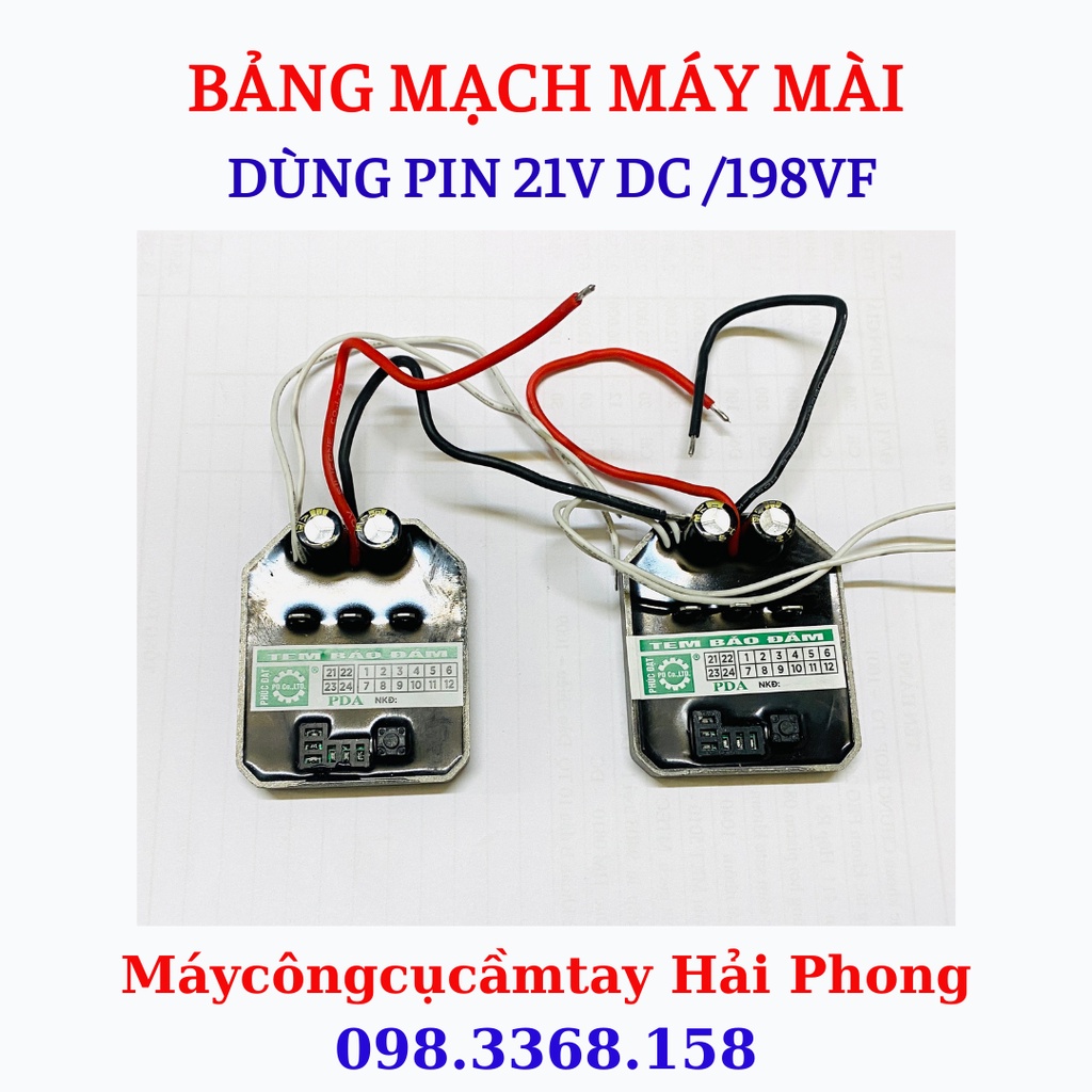 Bảng mạch Máy Mài dùng Pin 21V DC ∮100 mm