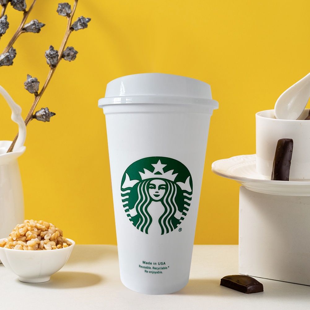 473ml Môi Trường Tái Chế cốc Màu Xanh Lá Cây PP Chất Liệu Starbucks cốc cà phê @ RUNA