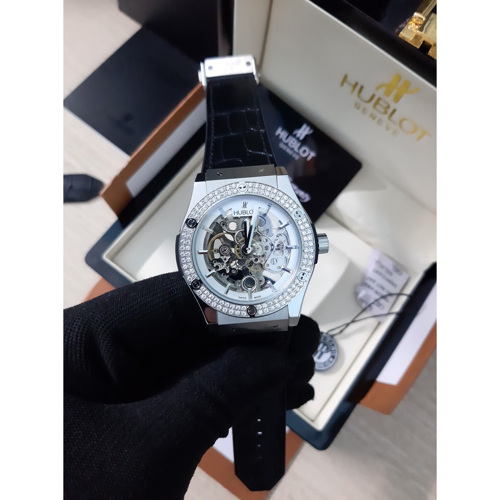 Đồng Hồ Nam Hublo Lộ Cơ Xuyên Thấu ( ảnh thật, có video)