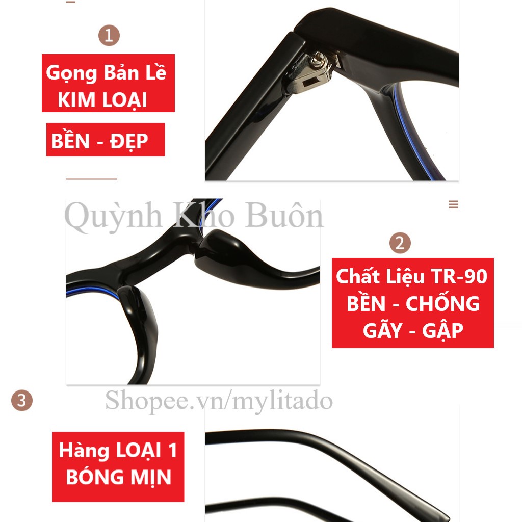 Kính mát nam nữ LUTTO năm 2023, gọng vuông bản tròng nhỏ thời trang GKC 6234