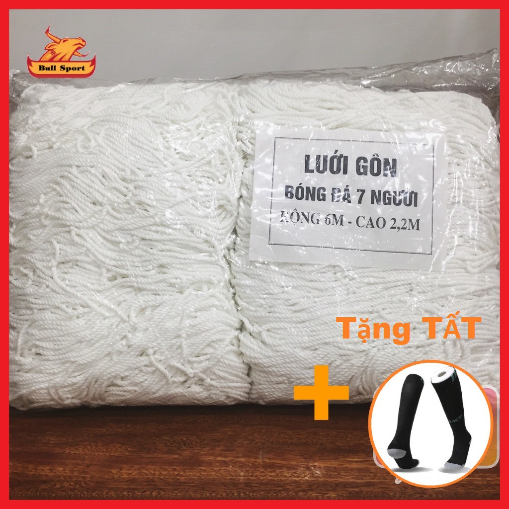 [Siêu bền] LƯỚI GÔN BÓNG ĐÁ 7 NGƯỜI - SỢI (2 lưới) SIÊU BỀN