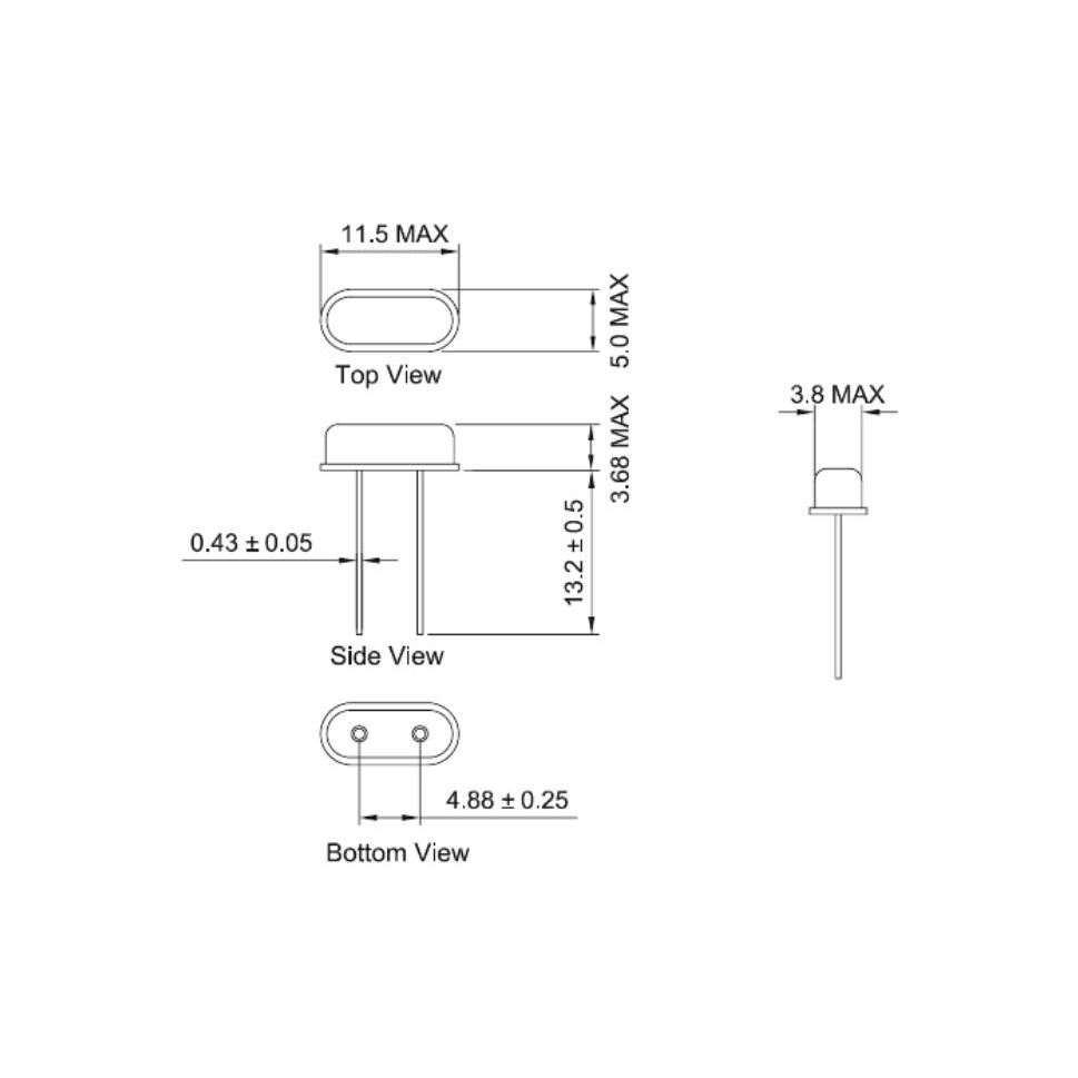 10 phụ kiện bộ cộng hưởng thụ động thạch anh 24M HC-49S 24MHz