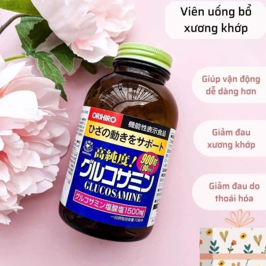 🍀 🍀 🍀 Viên uống bổ sung Glucosamine Orihiro Nhật Bản giảm đau xương khớp 900 viên