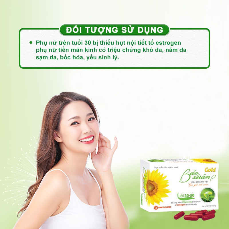 Combo Bảo Xuân Gold + Bảo Xuân Skin Tăng Cường Nội Tiết Tố Nữ, Làm Đẹp Da, Chống Lão Hóa, Kéo Dài Tuổi Xuân