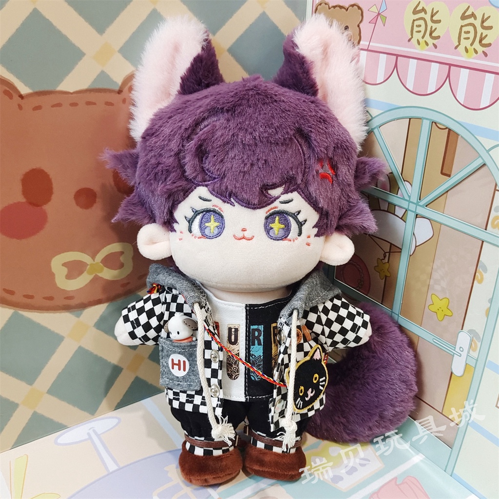 Doll Shoto Vtuber 20cm có tai và đuôi - Búp bê Shoto Luxiem 20cm có xương