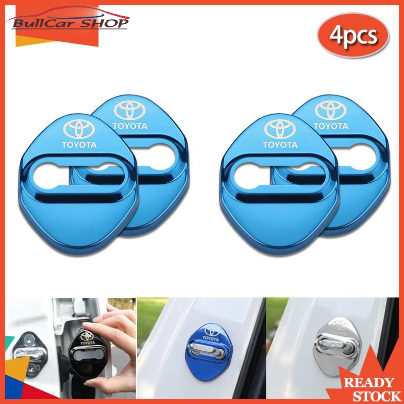 Set 4 Ốp Bảo Vệ Khóa Cửa Xe Ô Tô Camry Altis Vios Avana Innova Hilux Toyota Cross, Corolla Cross, Toyota Camry