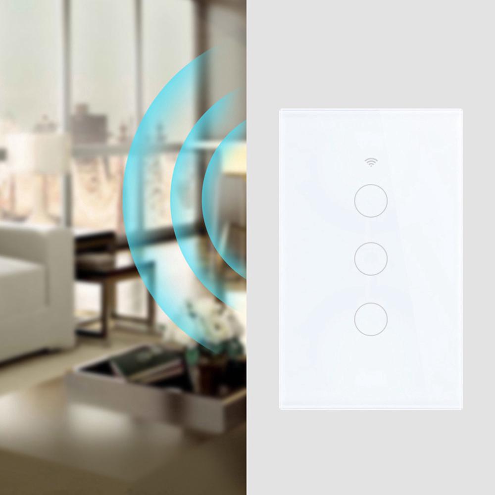 Smart Switch Wall Light WIFI APP Remote Touch Contorl Switch For Alexa/Echo Home Type 120 Xmm