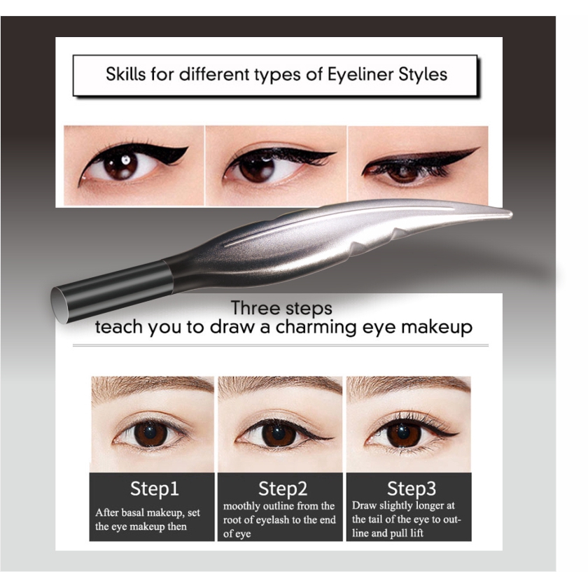 [Hàng mới về] Bút kẻ mắt dạng lỏng chống nước hình lông vũ 1g #LK13E | BigBuy360 - bigbuy360.vn