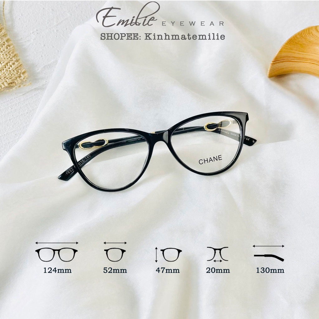 Gọng kính mắt mèo nhiều kiểu dáng hottrend Emilie eyewear 2021 phụ kiện thời trang