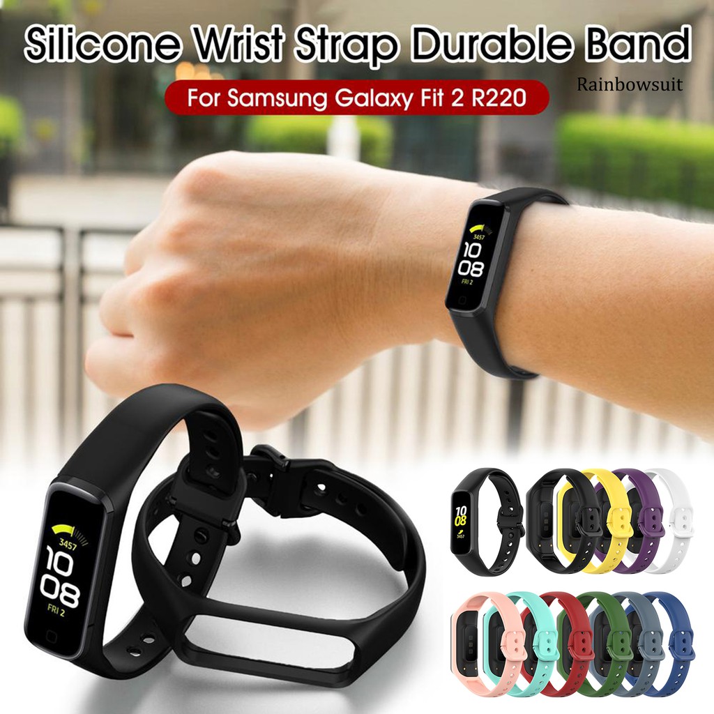 Dây Đeo Silicone Cho Đồng Hồ Thông Minh Samsung Galaxy Fit 2 R220