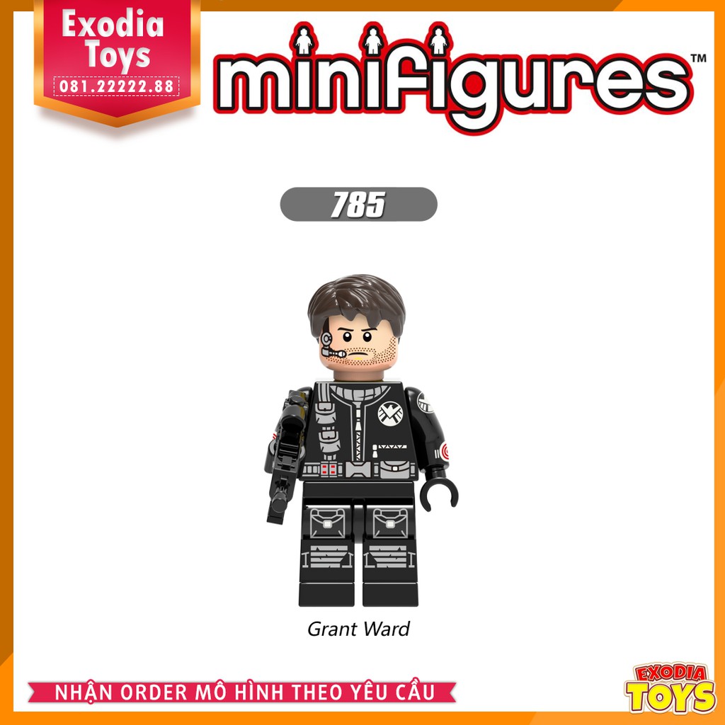 Xếp hình Minifigure Nhân vật đội đặc nhiệm SHIELD : Agents of SHIELD - Đồ Chơi Lắp Ghép Sáng Tạo - XINH X0182