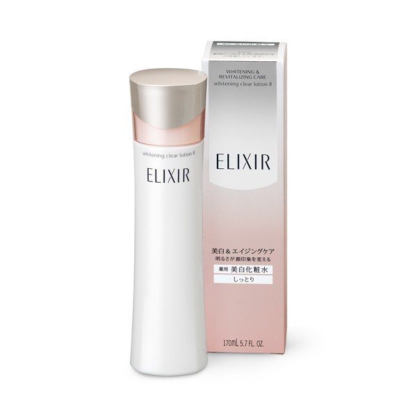 Nước hoa hồng trắng da, chống lão hóa Shiseido Elixir Whitening Clear Lotion 170ml
