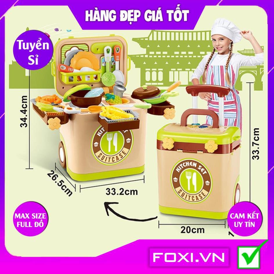 Vali Kéo 6 Chủ Đề Nấu ăn-BBQ-Bác Sĩ-Trang Điểm-Sửa Chữa-Có Đèn Và Nhạc Như Thật-Hàng Loại 1 To Đẹp-Đồ chơi nhập vai