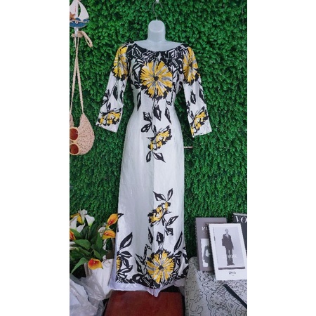 Thanh lý bộ áo dài hoa phi lụa