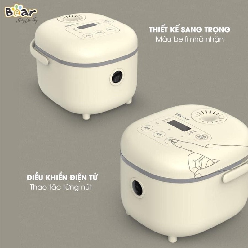 Nồi cơm điện Bear bản quốc tế chính hãng 2L