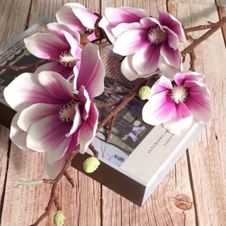 Hoa mộc lan ( 5 bông ) hoa giả cao cấp
