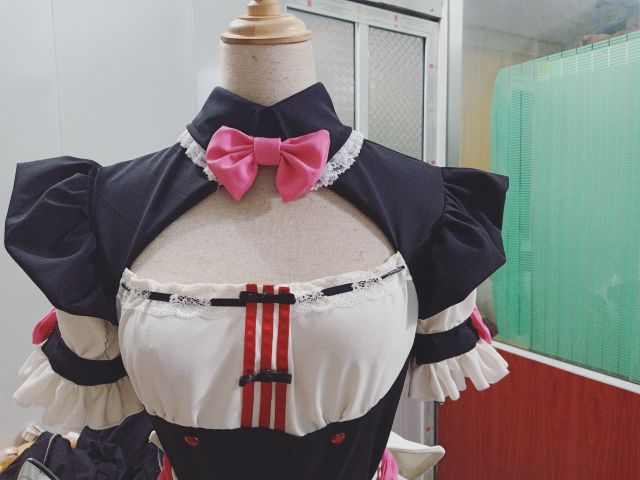 Trang phục hầu gái phối màu cosplay nekopara