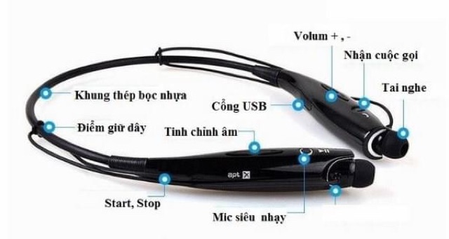 Tai Nghe Bluetooth Thể Thao H730,Nghe Nhạc,Gọi Điện...