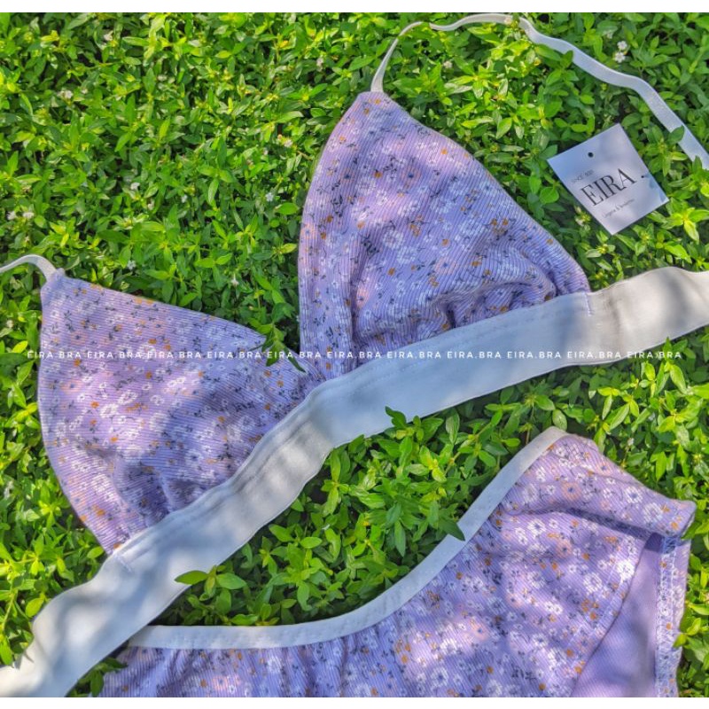 DAISY SET- Bộ đồ lót cotton họa tiết hoa nhí mềm mại dễ thương [TẶNG KÈM MÚT] - EIRA.BRA