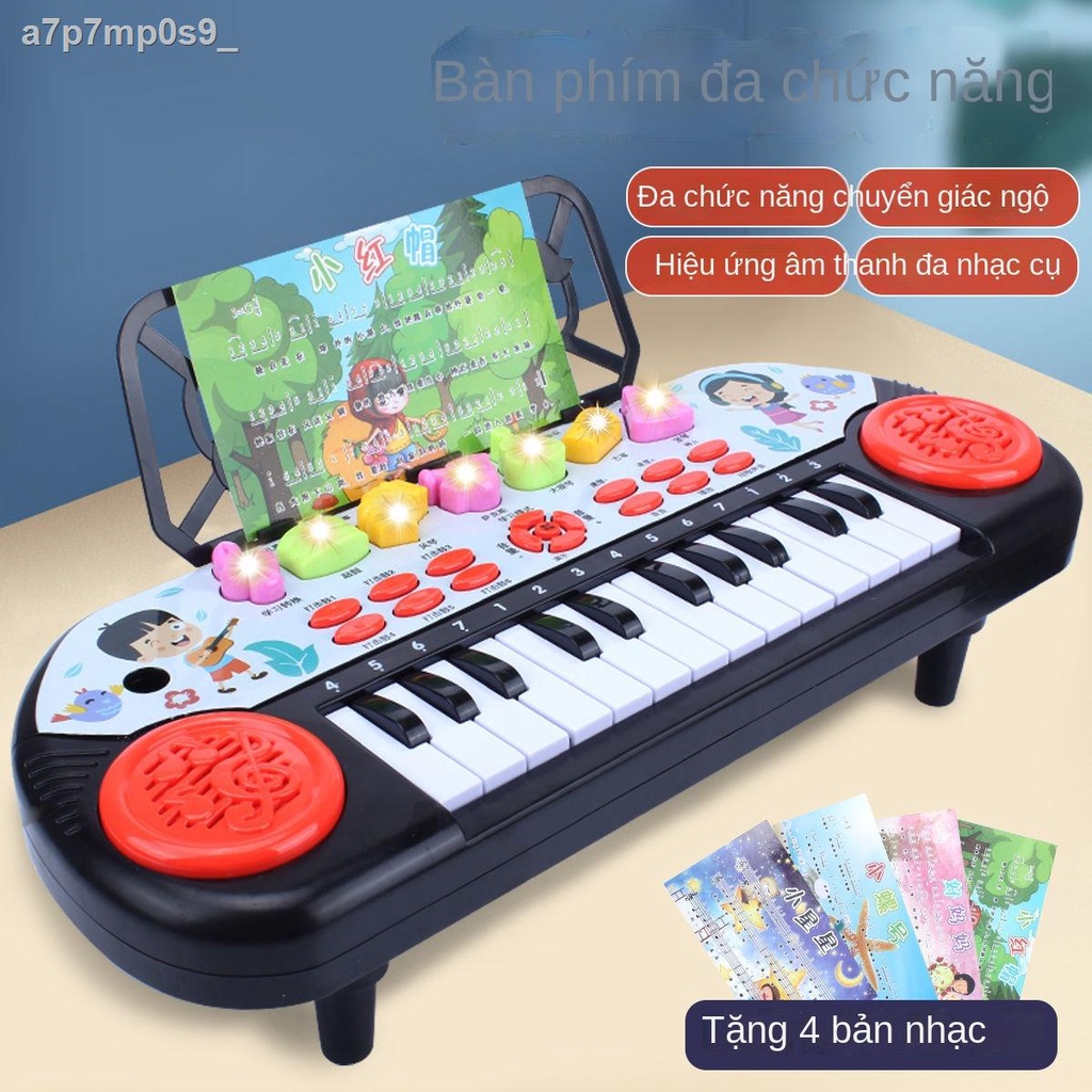 ❁Đàn organ điện tử trẻ em giáo dục sớm có thể chơi xếp hình 1-2-3-6 tuổi đồ chơi âm nhạc bé gái mới bắt đầu