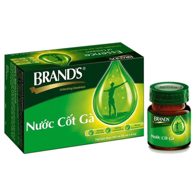 Nước cốt gà Brand's hộp 6 chai 42ml (Thái lan )