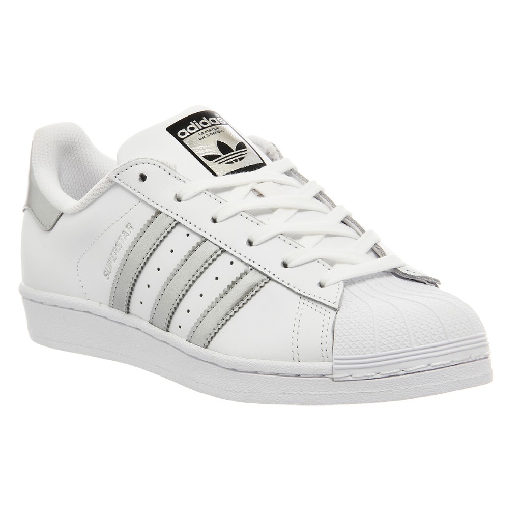 XẢ HÀNG- [CÓ SẴN] Giày Sneaker Adidas SuperStar Silver "